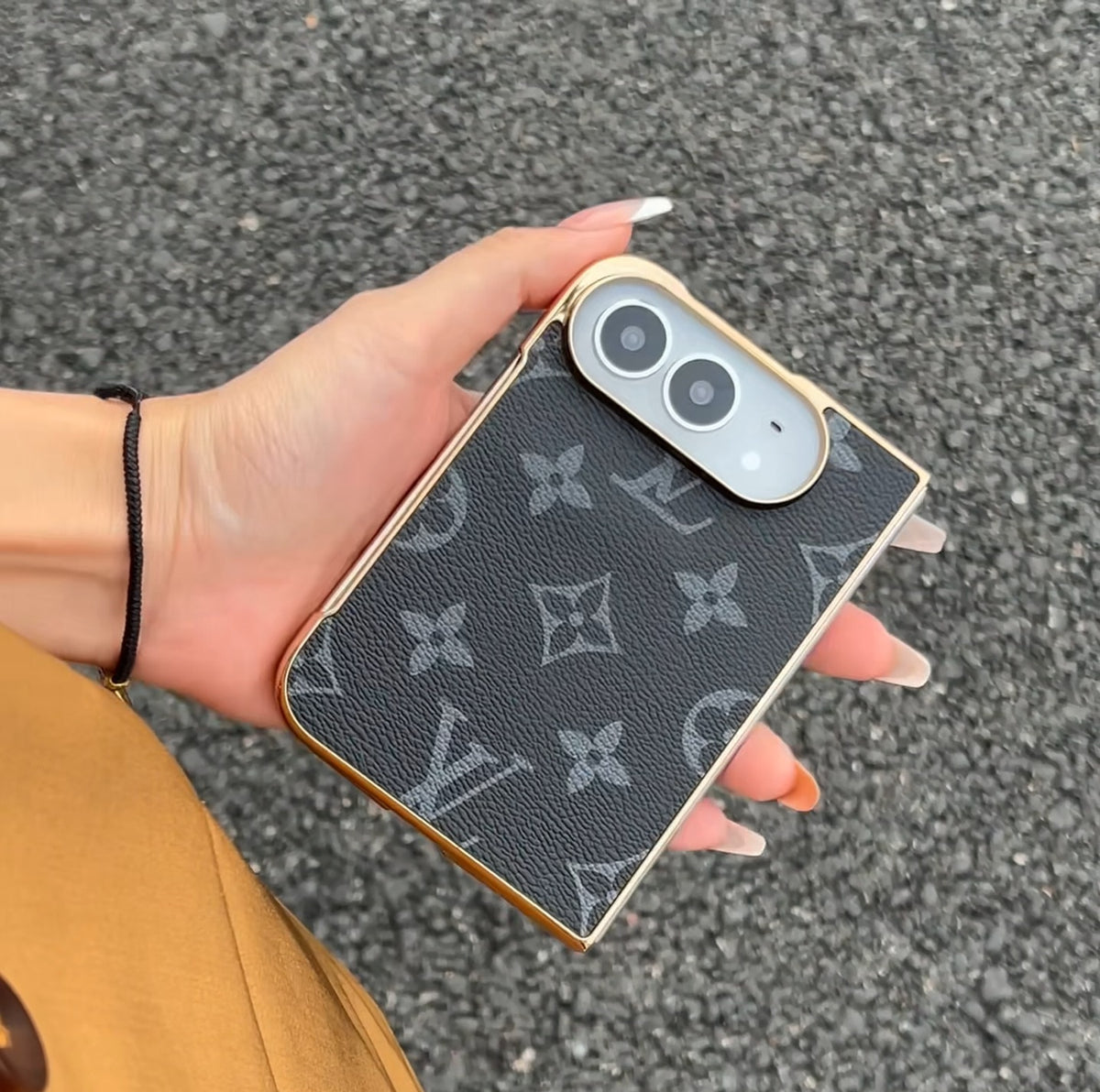 Luxury Monogram Case for iPhone Duo