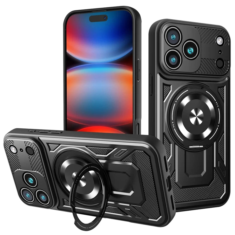 Premium MagSafe Armor Ring Stand iPhone Case