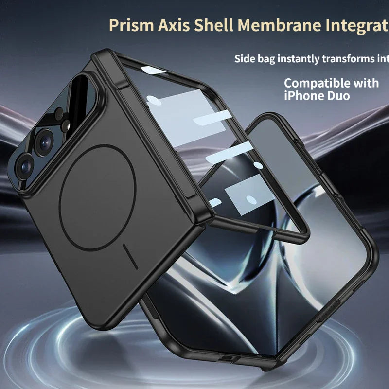 Slim Magnetic Case with Screen Protector for iPhone Duo