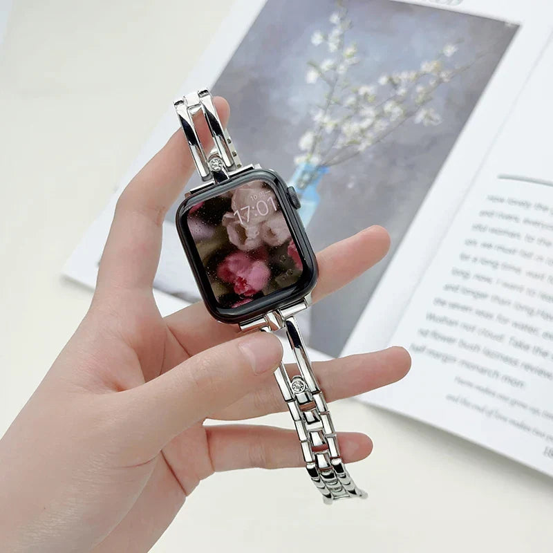 Stainless Steel Diamond Strap for Apple Watch