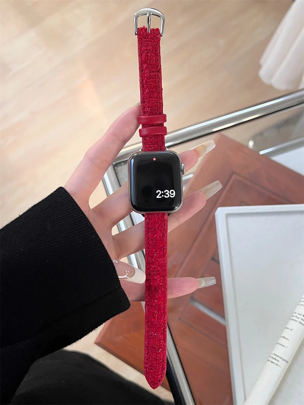 Slim Leather Strap For Apple Watch