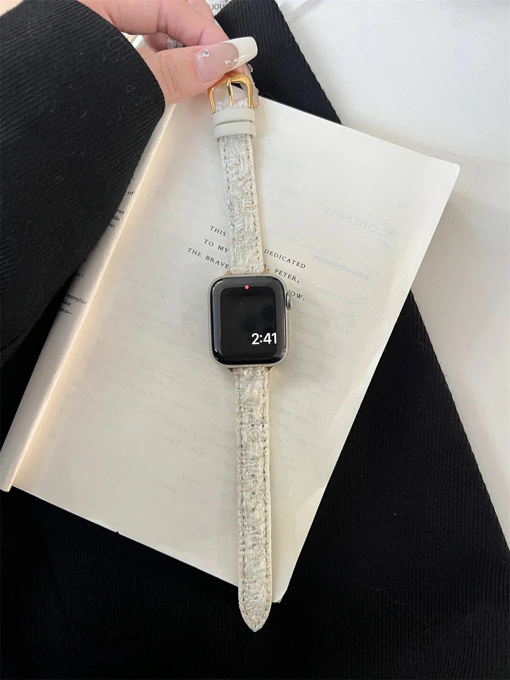 Slim Leather Strap For Apple Watch