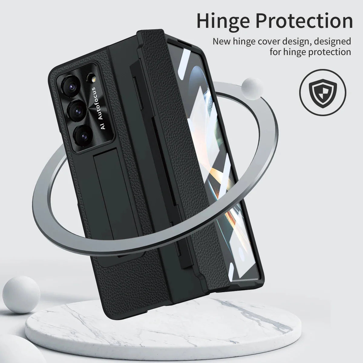 BEIPHONE™|Plating Leather Stand Case for Samsung Galaxy Z Fold 6 - BEIPHONE