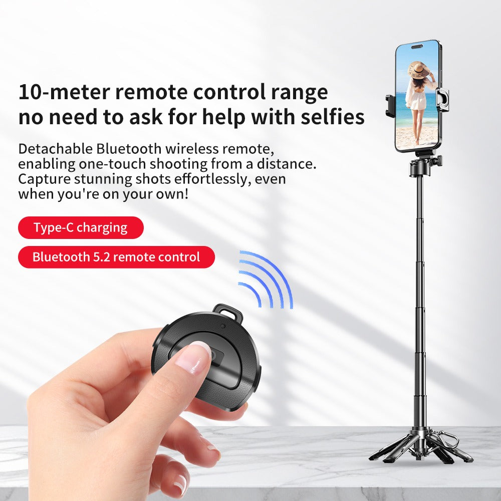 All-in-One Photovlog Mobile Camera for iPhone with Bluetooth Remote