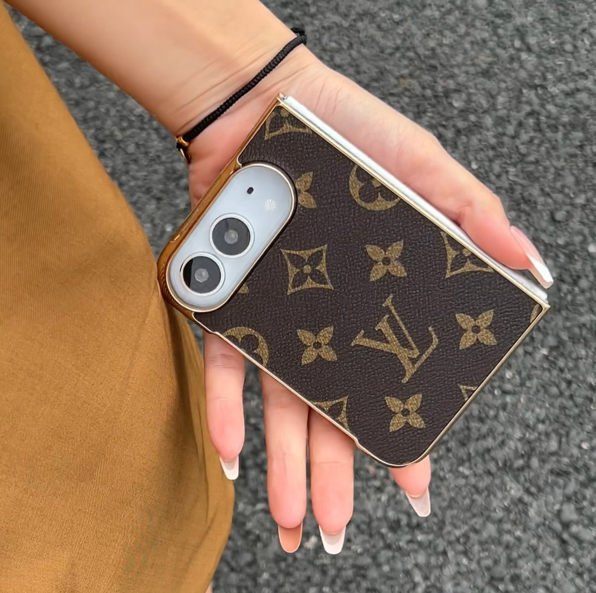 Luxury Monogram Case for iPhone Duo