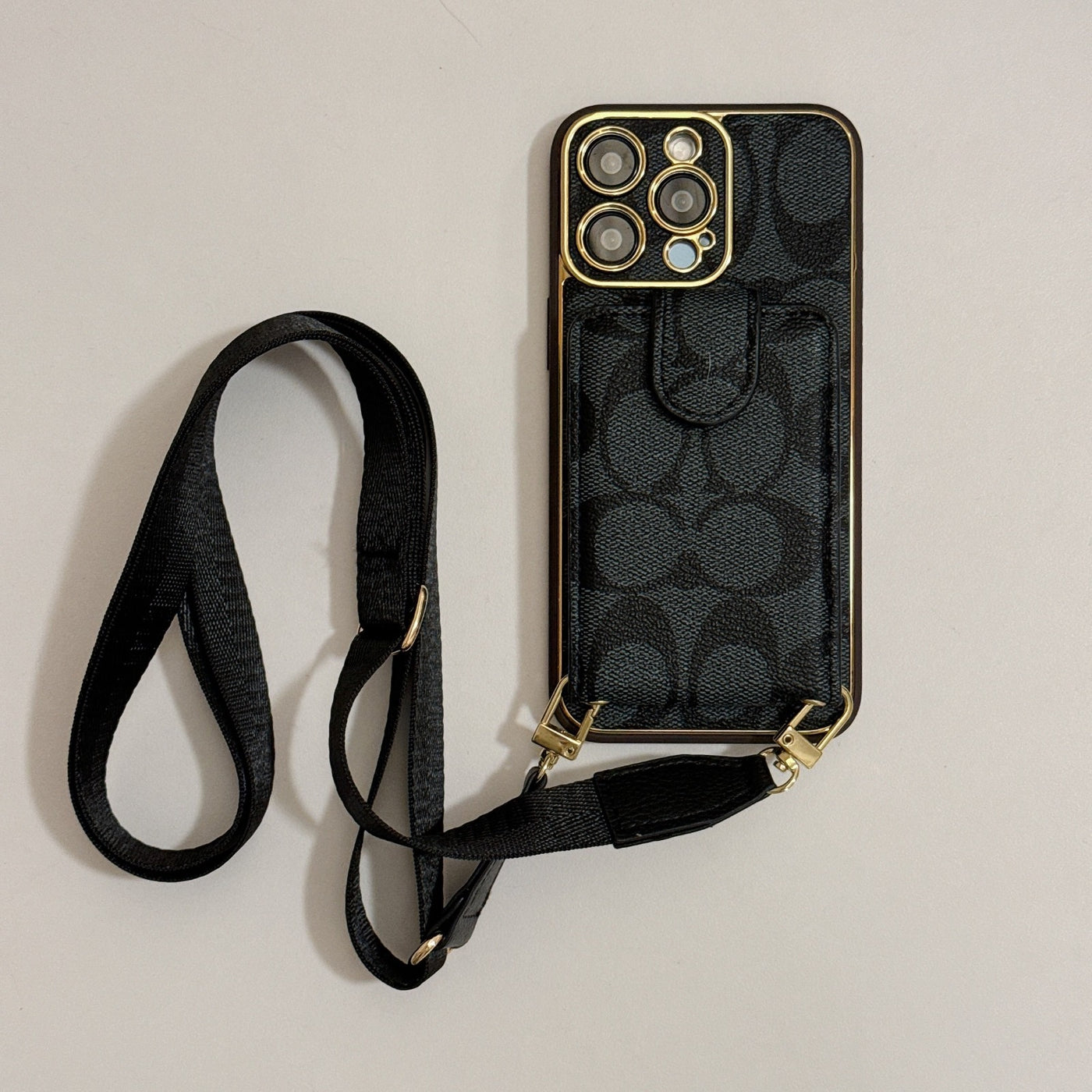 Elite Coach Leather Wallet iPhone Case: Style Meets Functionality