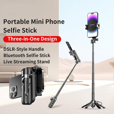All-in-One Photovlog Mobile Camera for iPhone with Bluetooth Remote