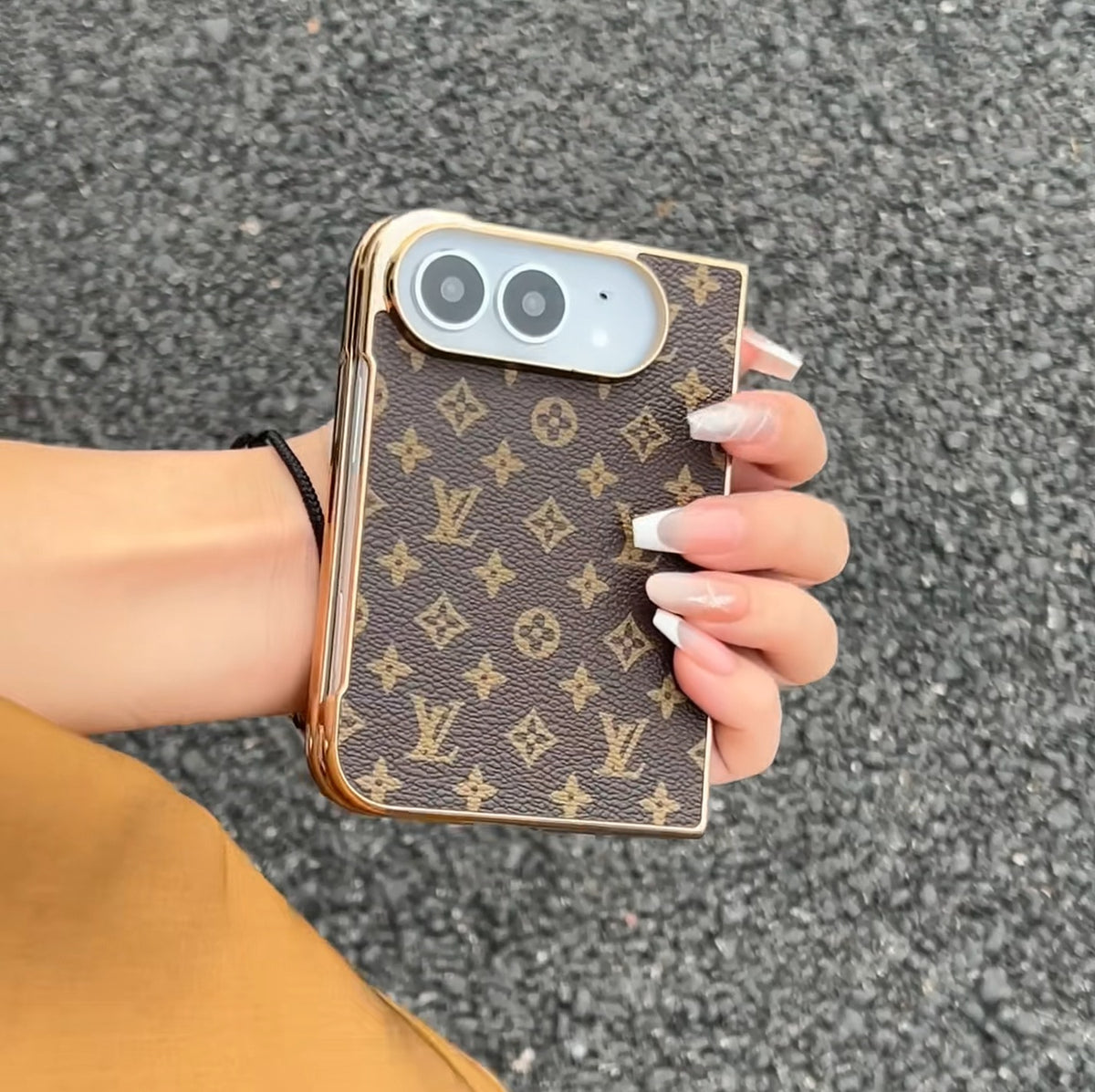 Luxury Monogram Case for iPhone Duo