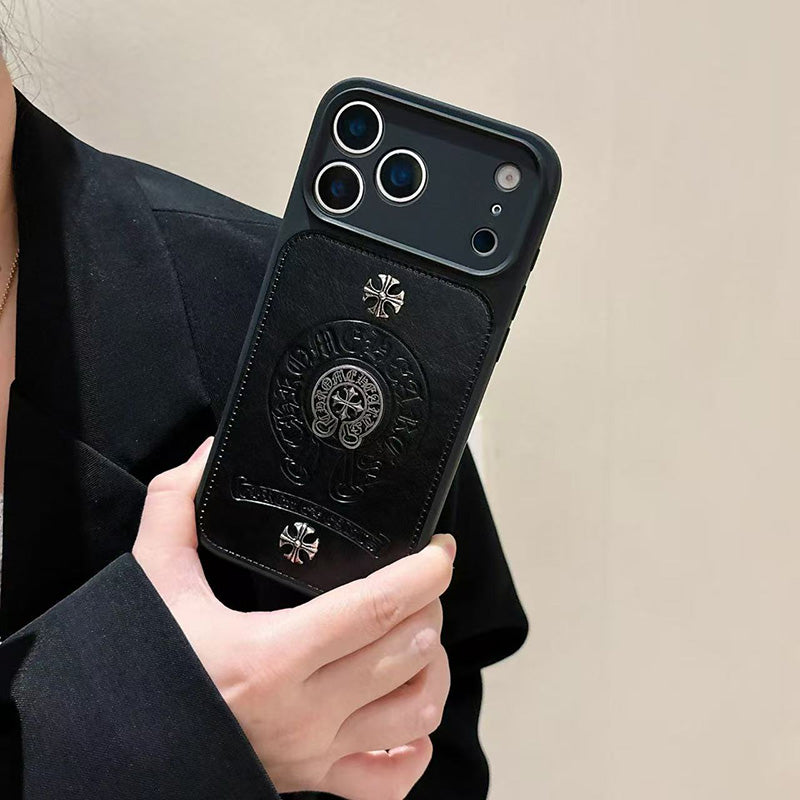 Gothic Cross Leder Phone Hülle – Ansicht 5