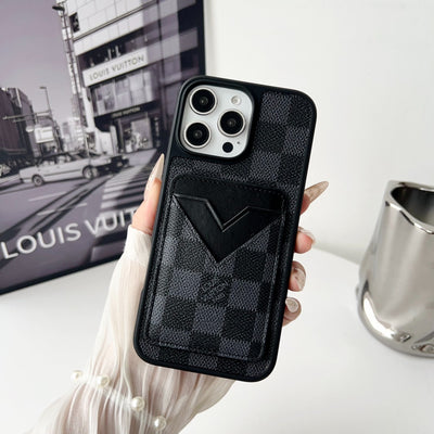 Luxury Leather Card Holder iPhone Case