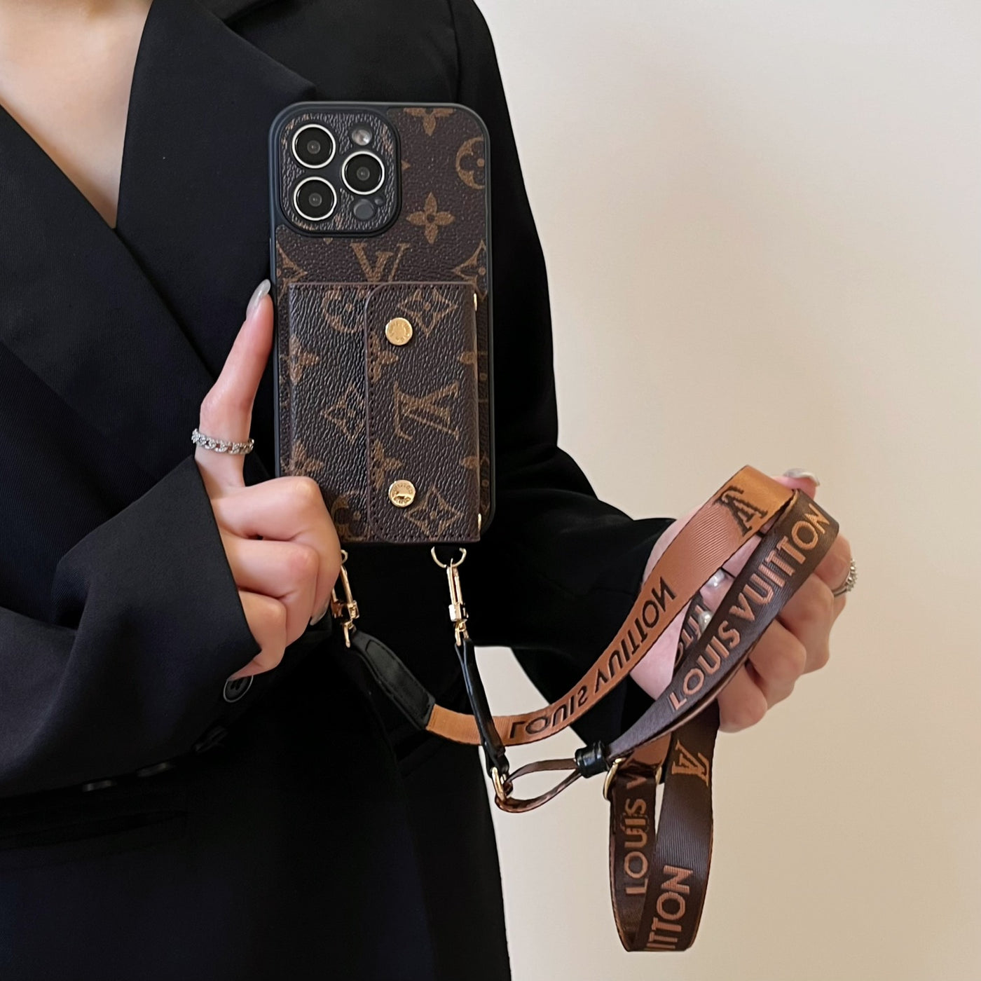 New Luxury iPhone leather wallet case