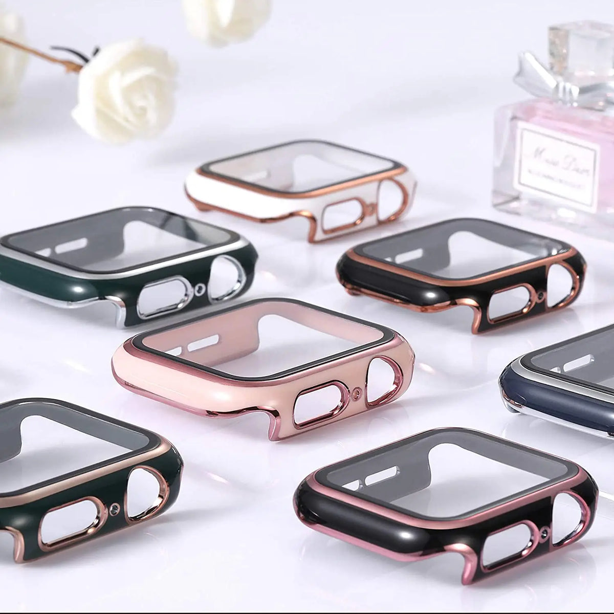 Tempered Glass Schutzhülle For Apple Uhr Series – Ansicht 1