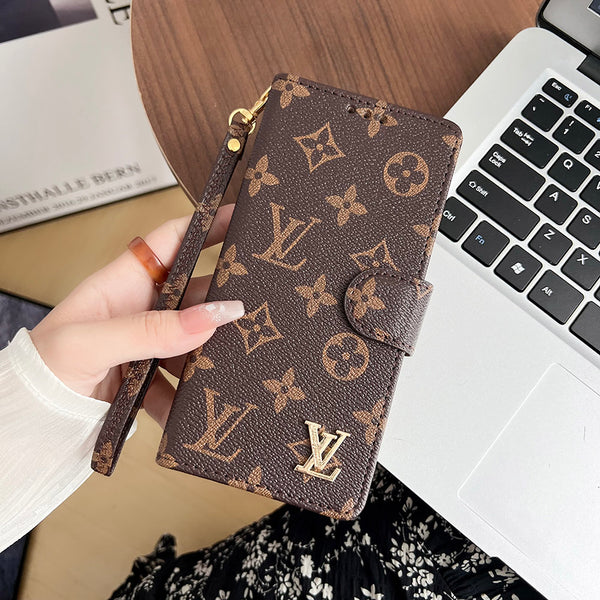 Luxurious Brown LV Wallet iPhone Case