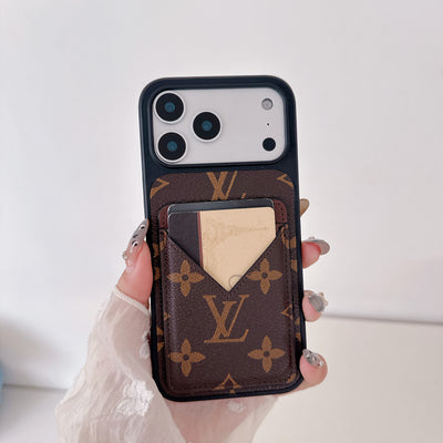 Luxury Leather Card Holder iPhone Case