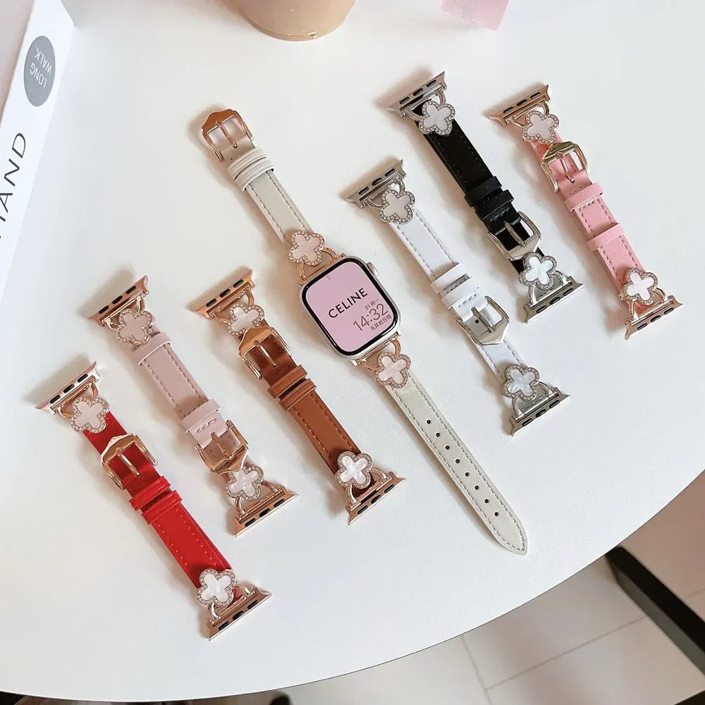 Metal Leder Armband for Apple Uhr – Ansicht 6