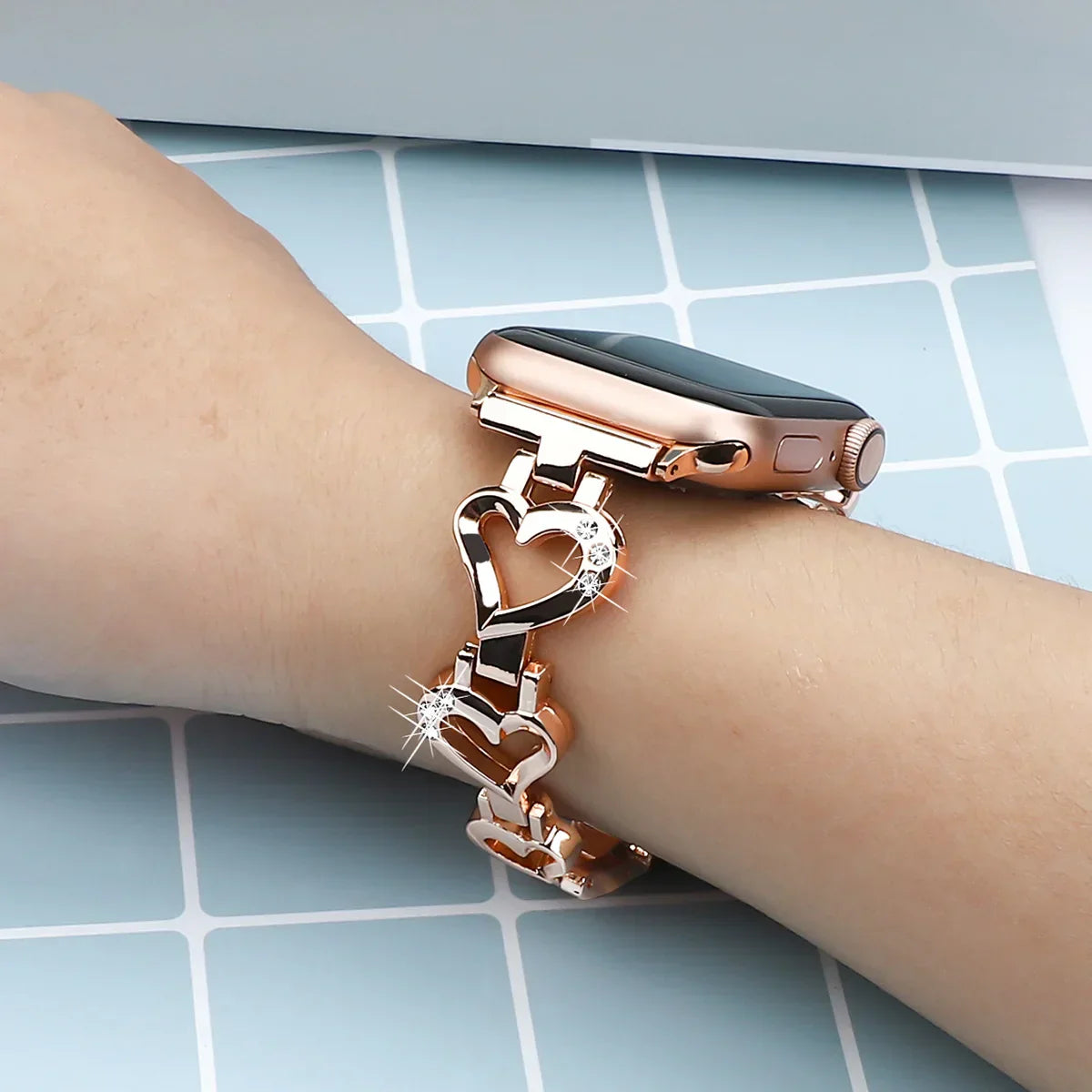 Luxuriös Stainless Steel Armband For Apple Uhr – Ansicht 3