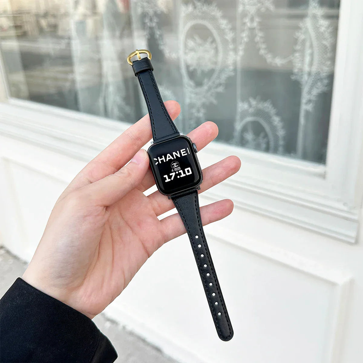 Slim Leather Strap For Apple Watch