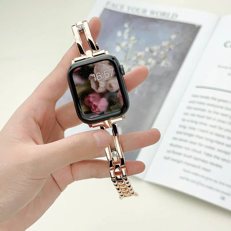 Stainless Steel Diamond Armband for Apple Uhr – Ansicht 7