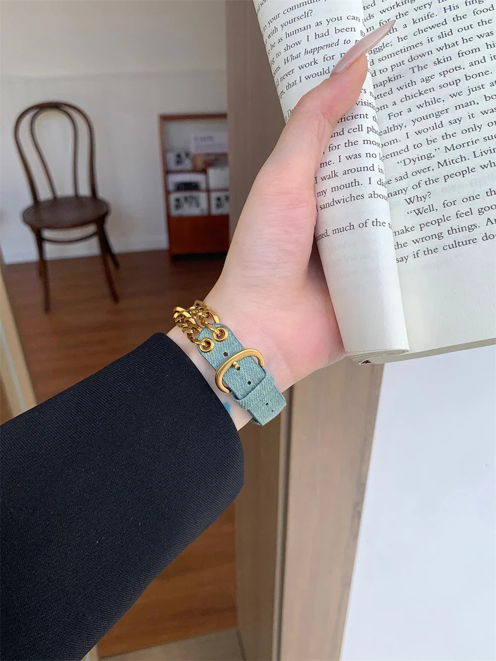 Slim Leder Armband For Apple Uhr – Ansicht 4