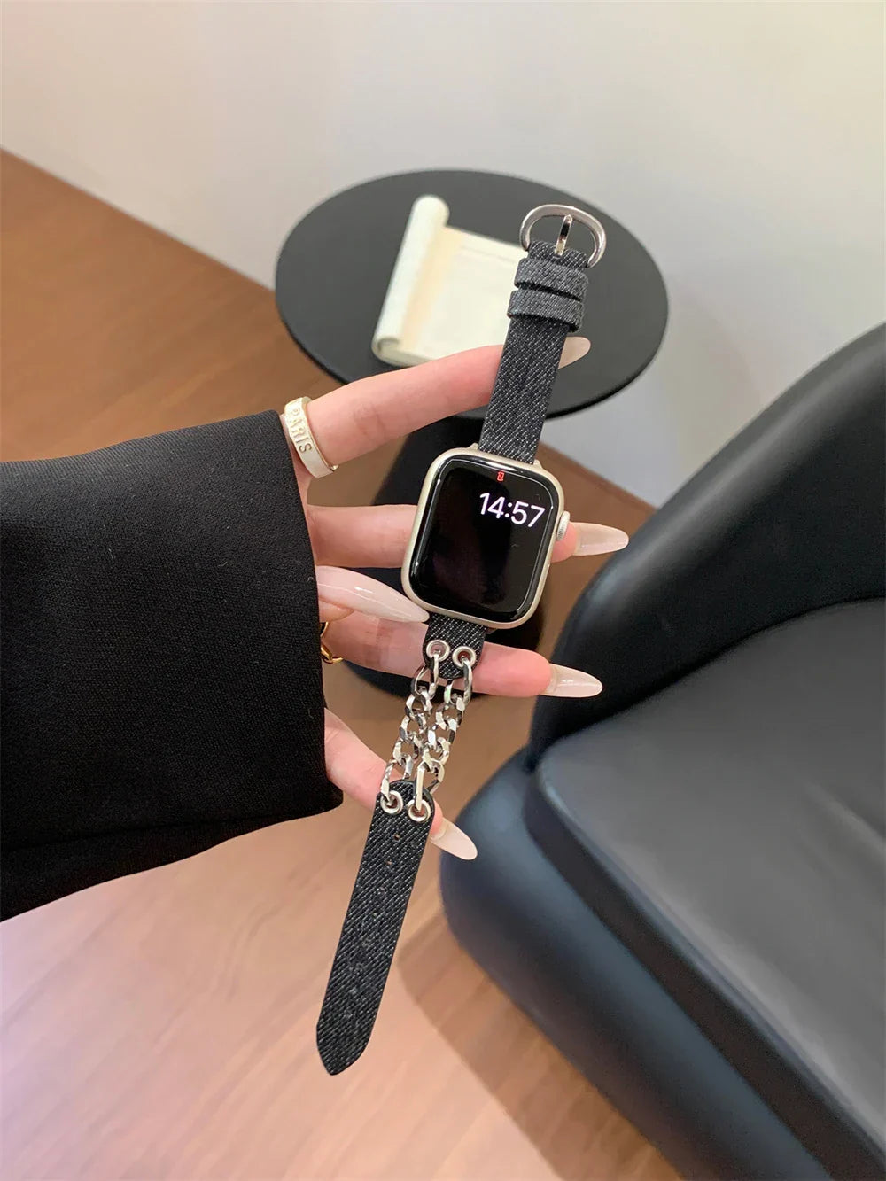 Slim Leder Armband For Apple Uhr – Ansicht 7