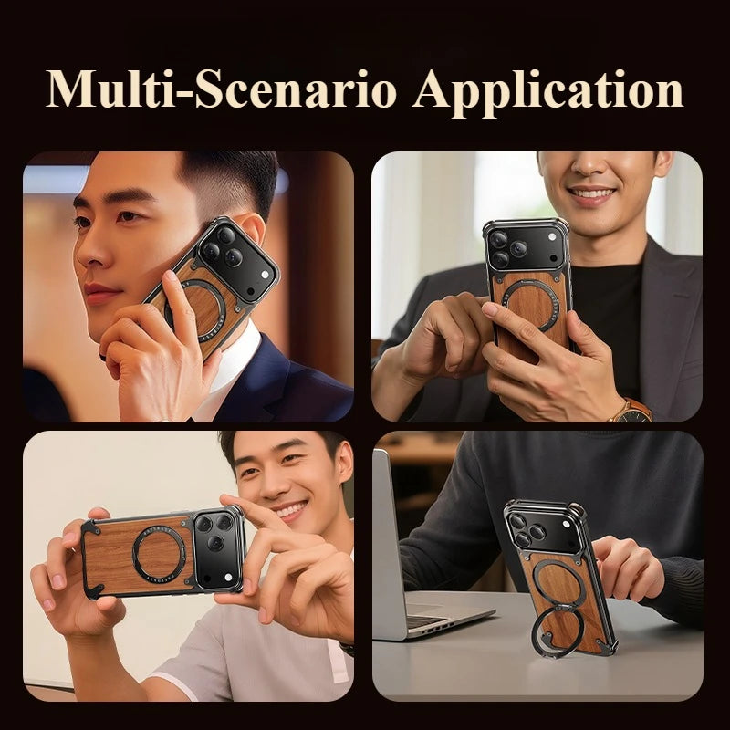 360 Wooden Magnetic Armor Hülle – iPhone 17 Series – Ansicht 3