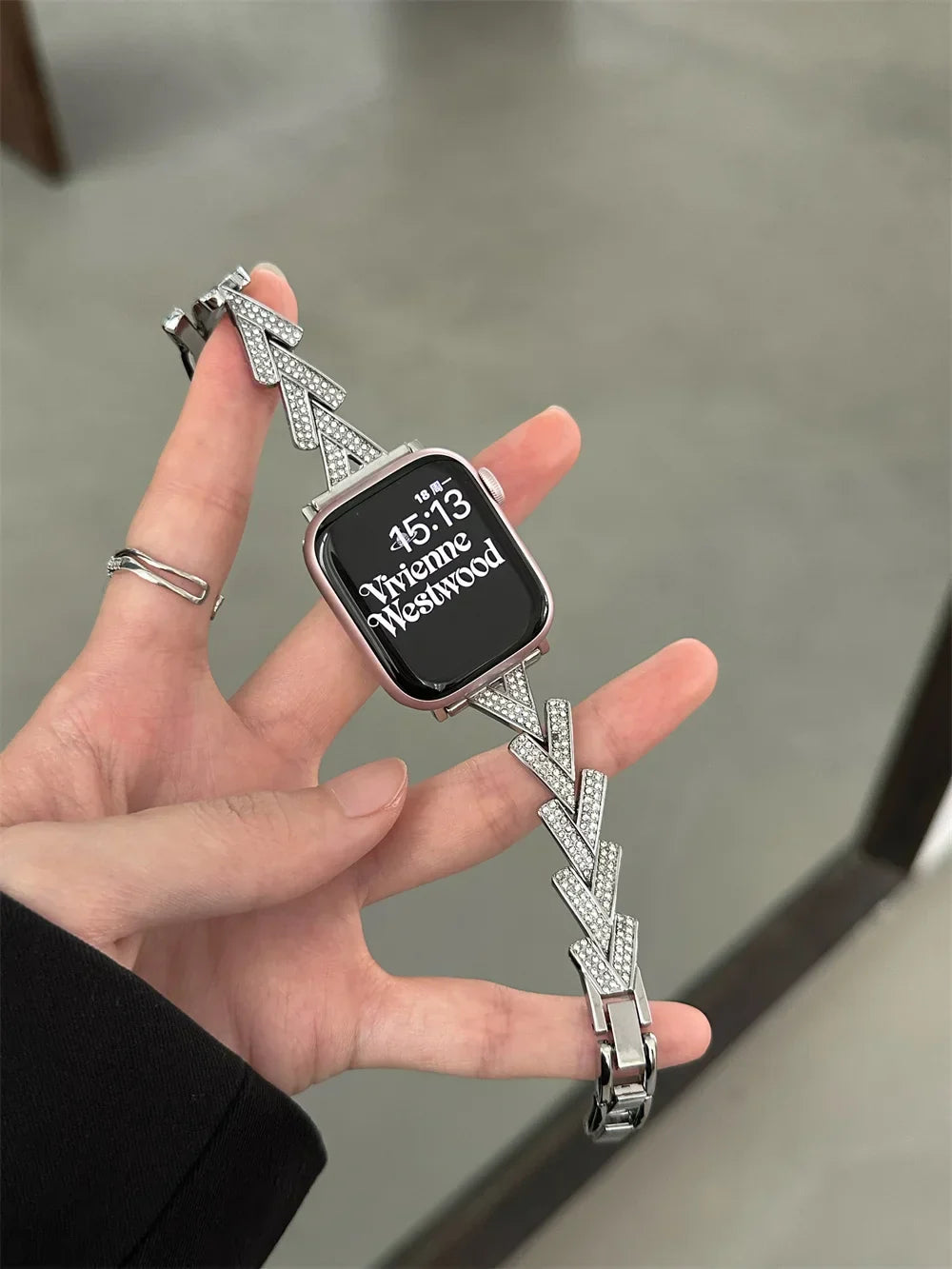 Luxuriös Diamond Armband For Apple Uhr – Ansicht 8