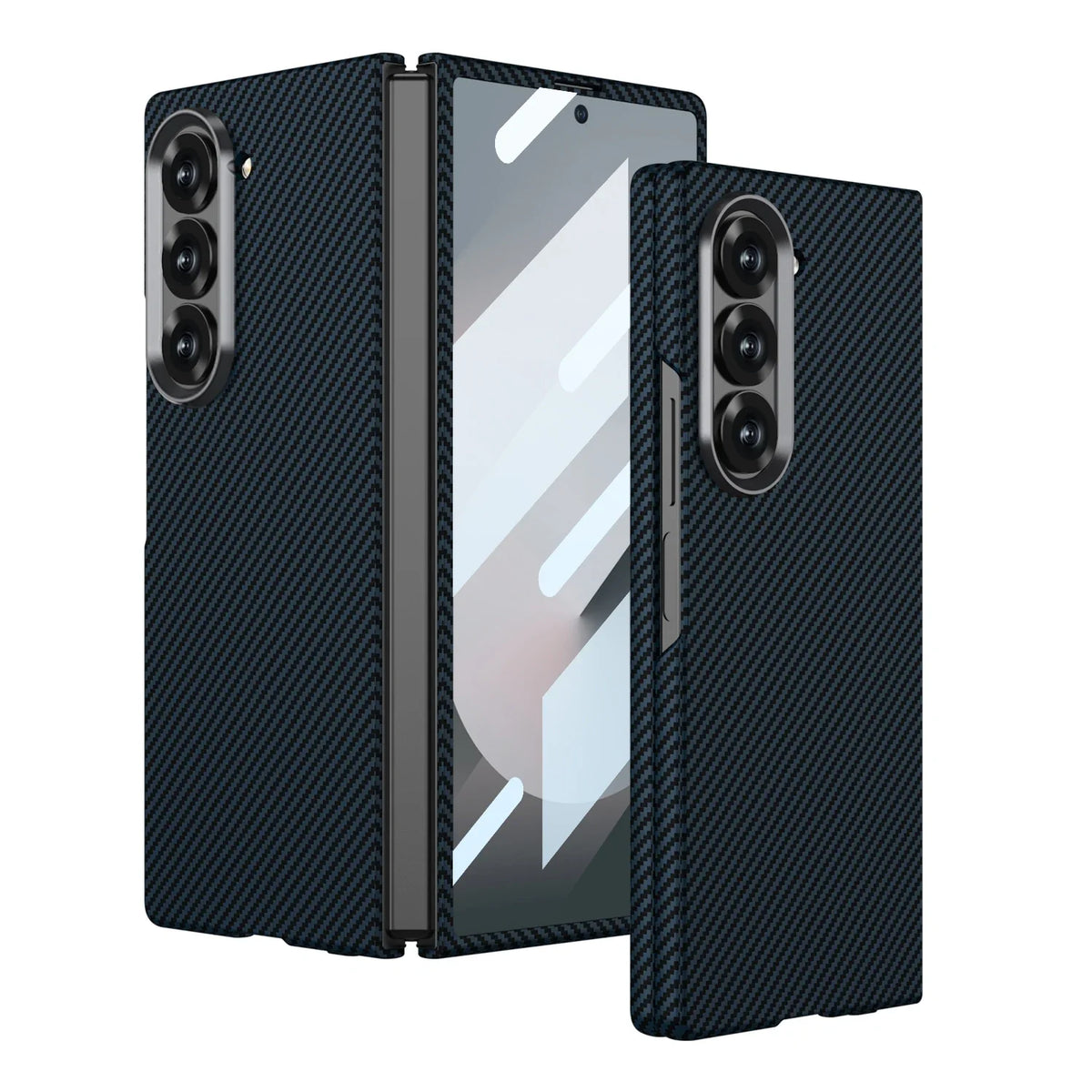 Premium Carbon-Fiber Magnetic Z Fold Hülle – Ansicht 4