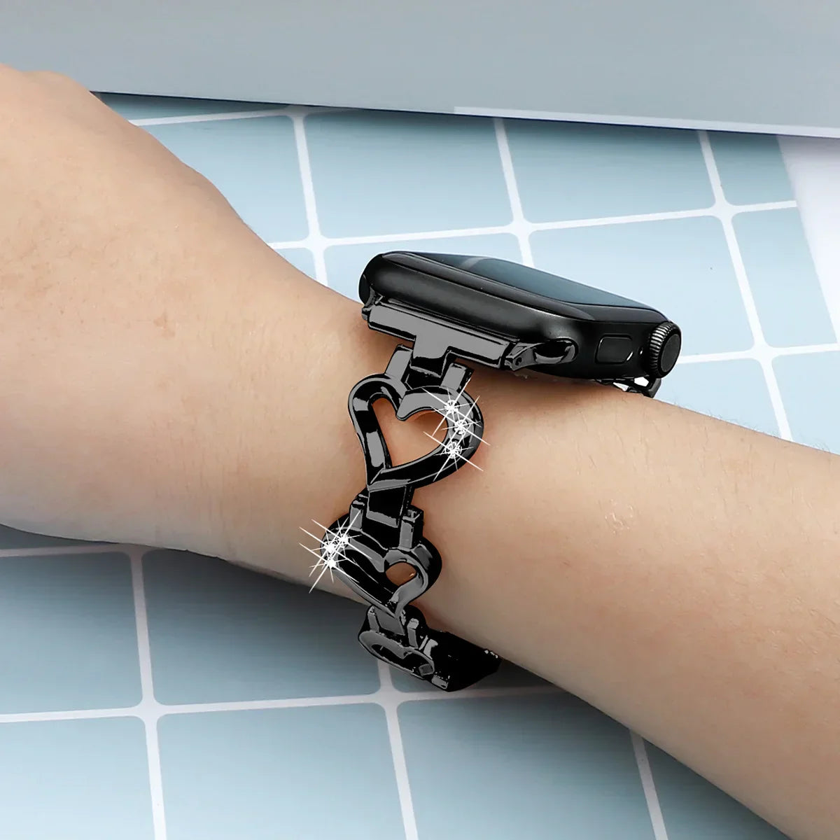 Luxuriös Stainless Steel Armband For Apple Uhr – Ansicht 6
