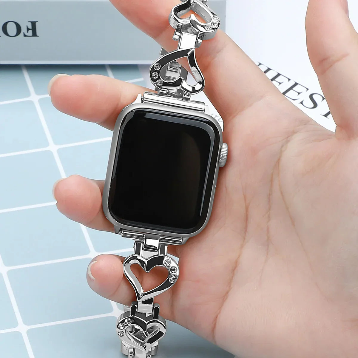 Luxuriös Stainless Steel Armband For Apple Uhr – Ansicht 4