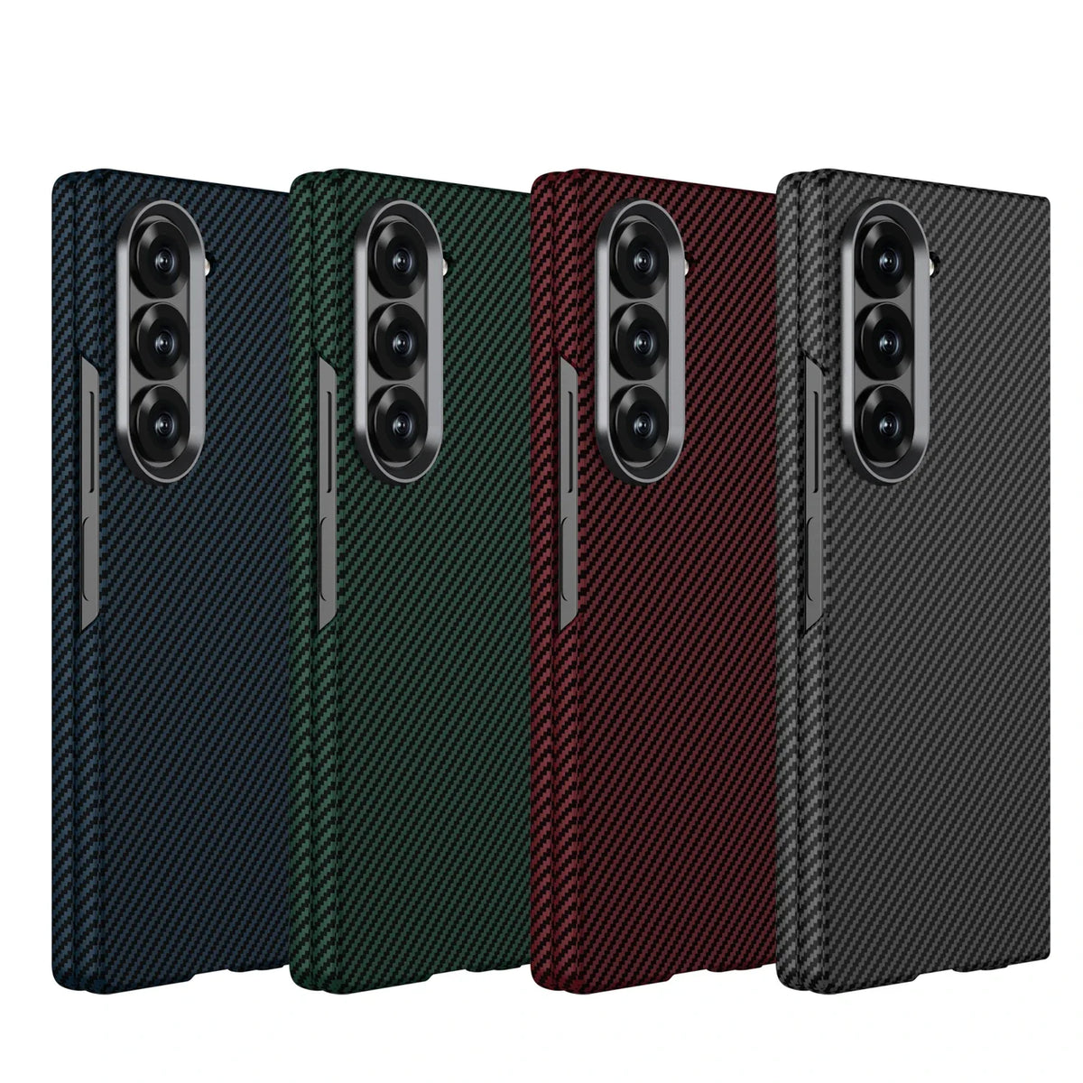 Premium Carbon-Fiber Magnetic Z Fold Hülle – Ansicht 2