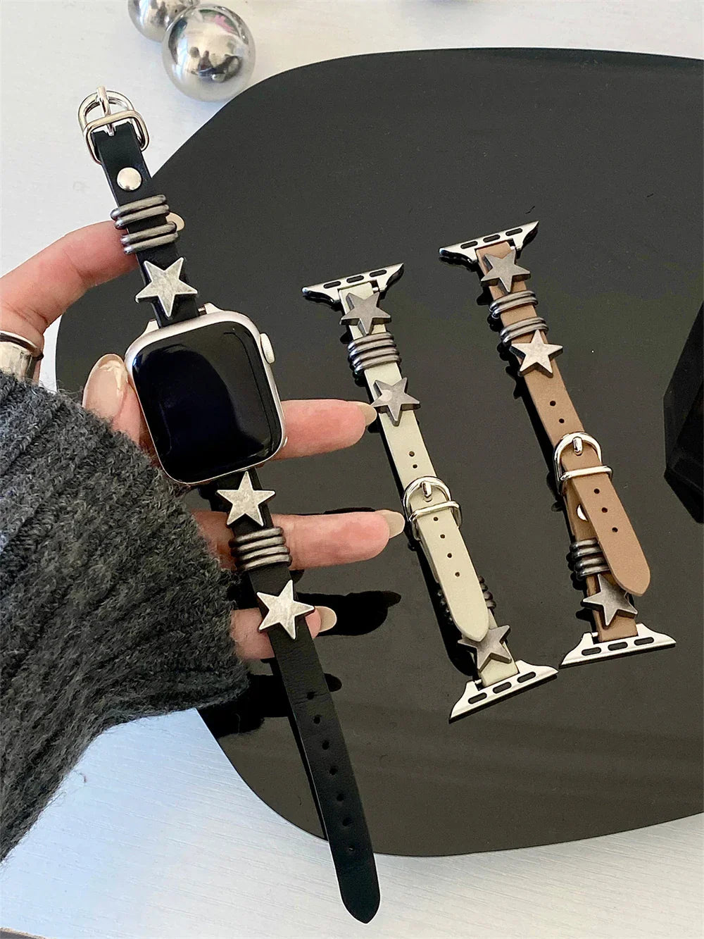 Vintage Leder Armband For Apple Uhr – Ansicht 6