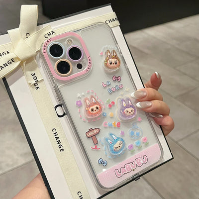 Labubu Light-Up iPhone Case – Shockproof & Glows on Calls