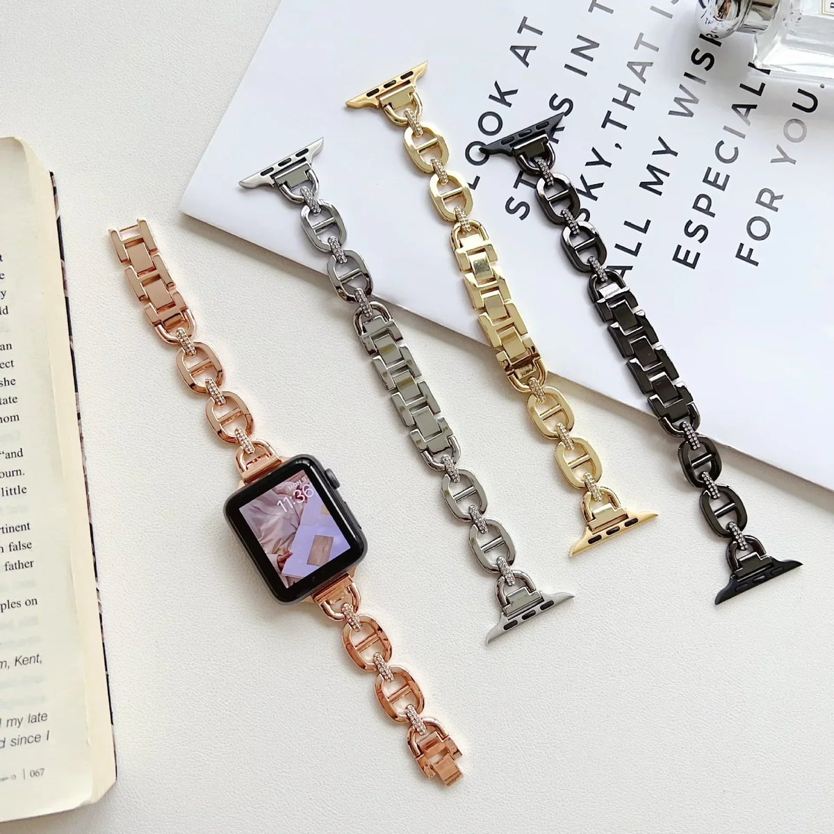 Diamond Metal Armband for Apple Uhr – Ansicht 4