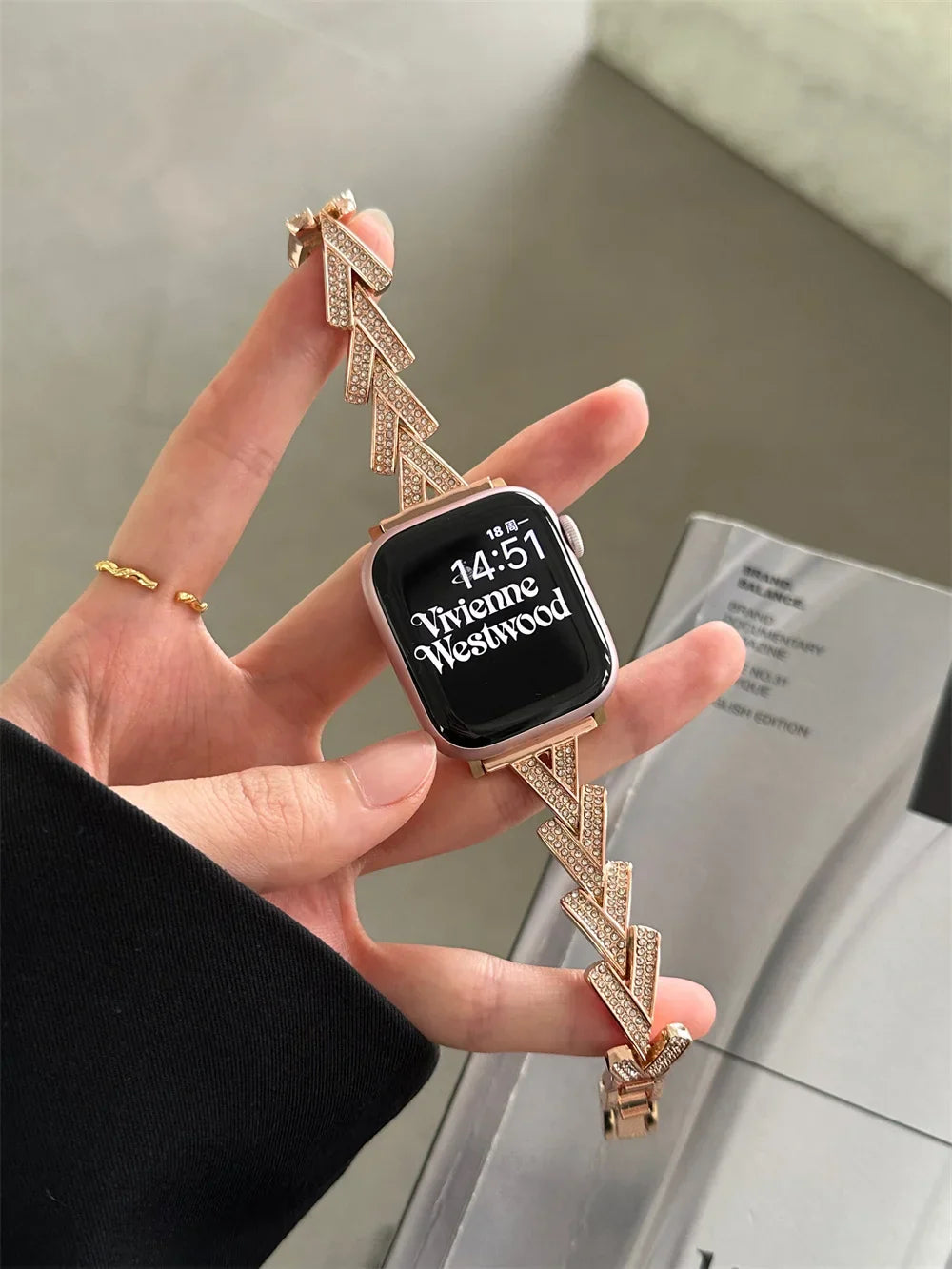 Luxuriös Diamond Armband For Apple Uhr – Ansicht 7