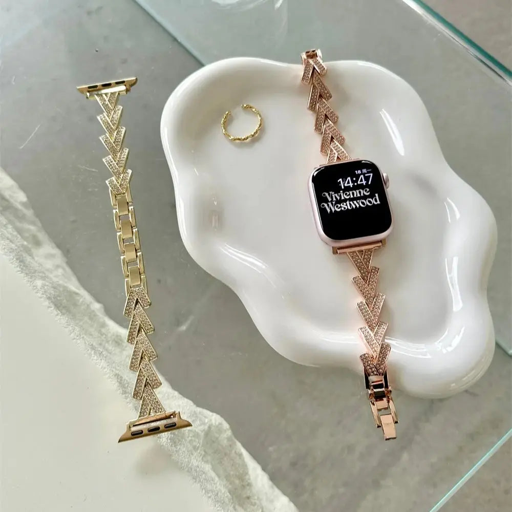 Luxuriös Diamond Armband For Apple Uhr – Ansicht 5