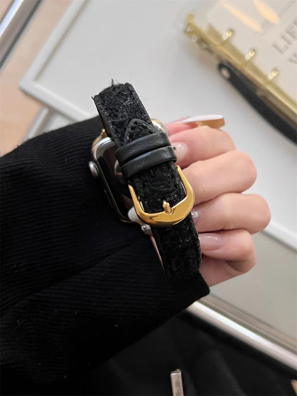 Slim Leder Armband For Apple Uhr – Ansicht 4