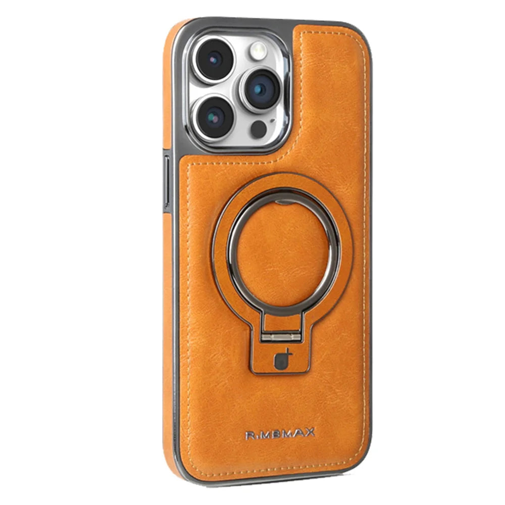 Leather Magnetic Case with Stand For iPhone