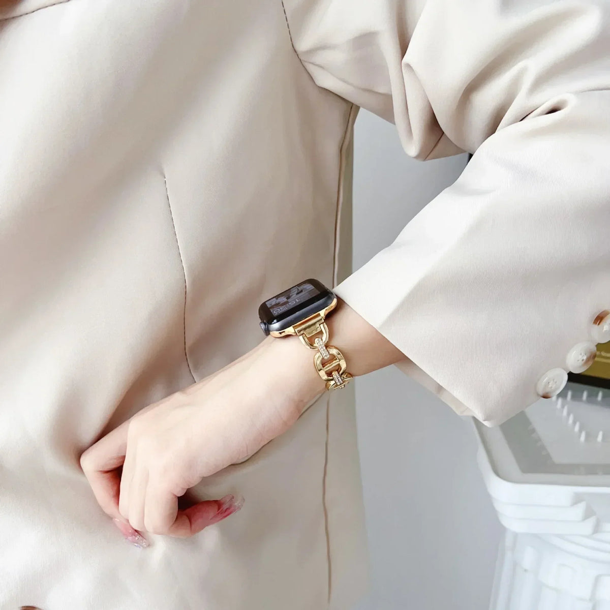 Diamond Metal Armband for Apple Uhr – Ansicht 2