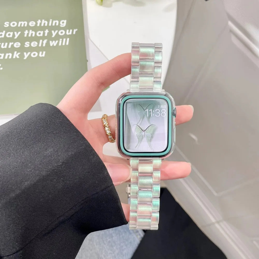 Resin Rainbow Armband for Apple Uhr Series – Ansicht 2