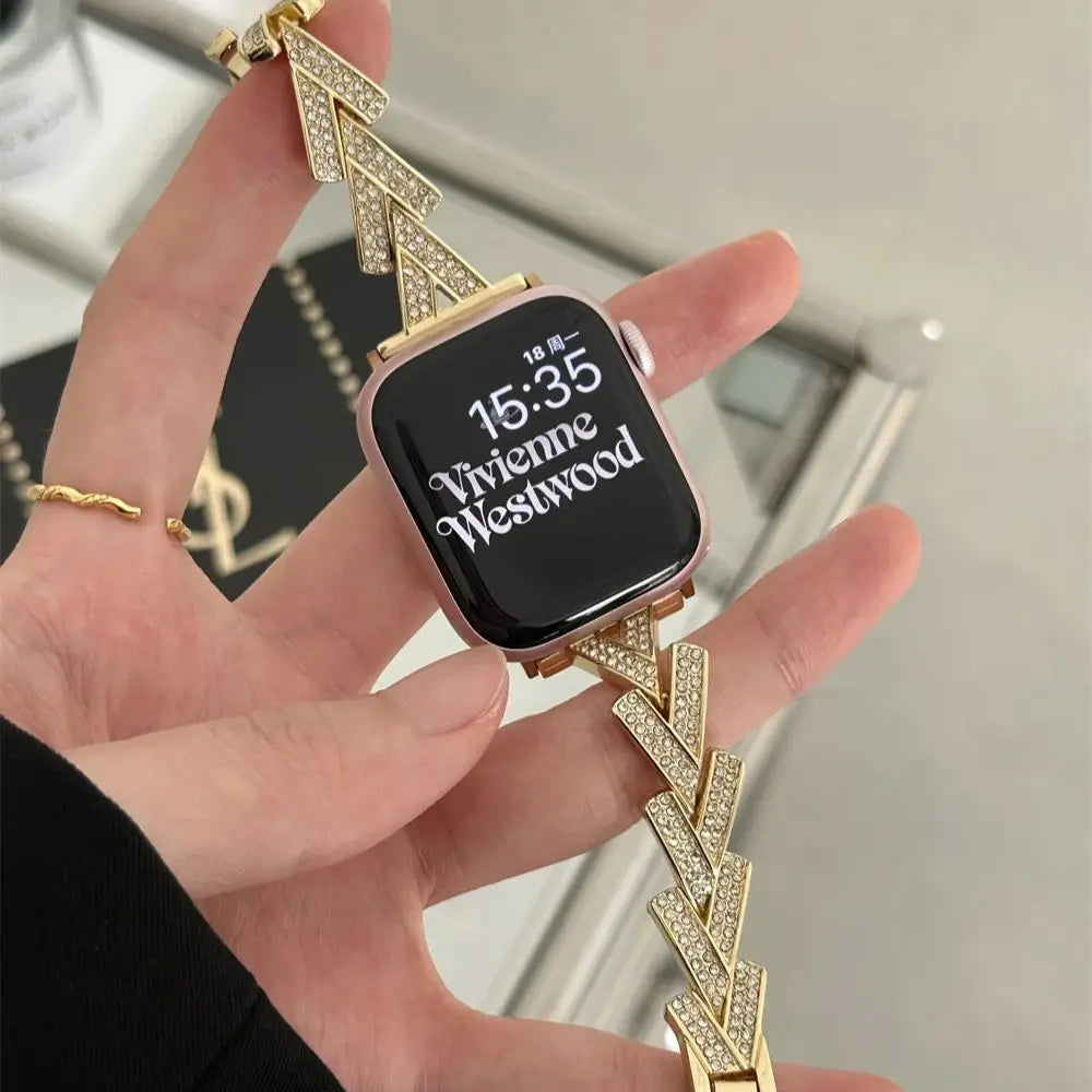 Luxuriös Diamond Armband For Apple Uhr – Ansicht 1