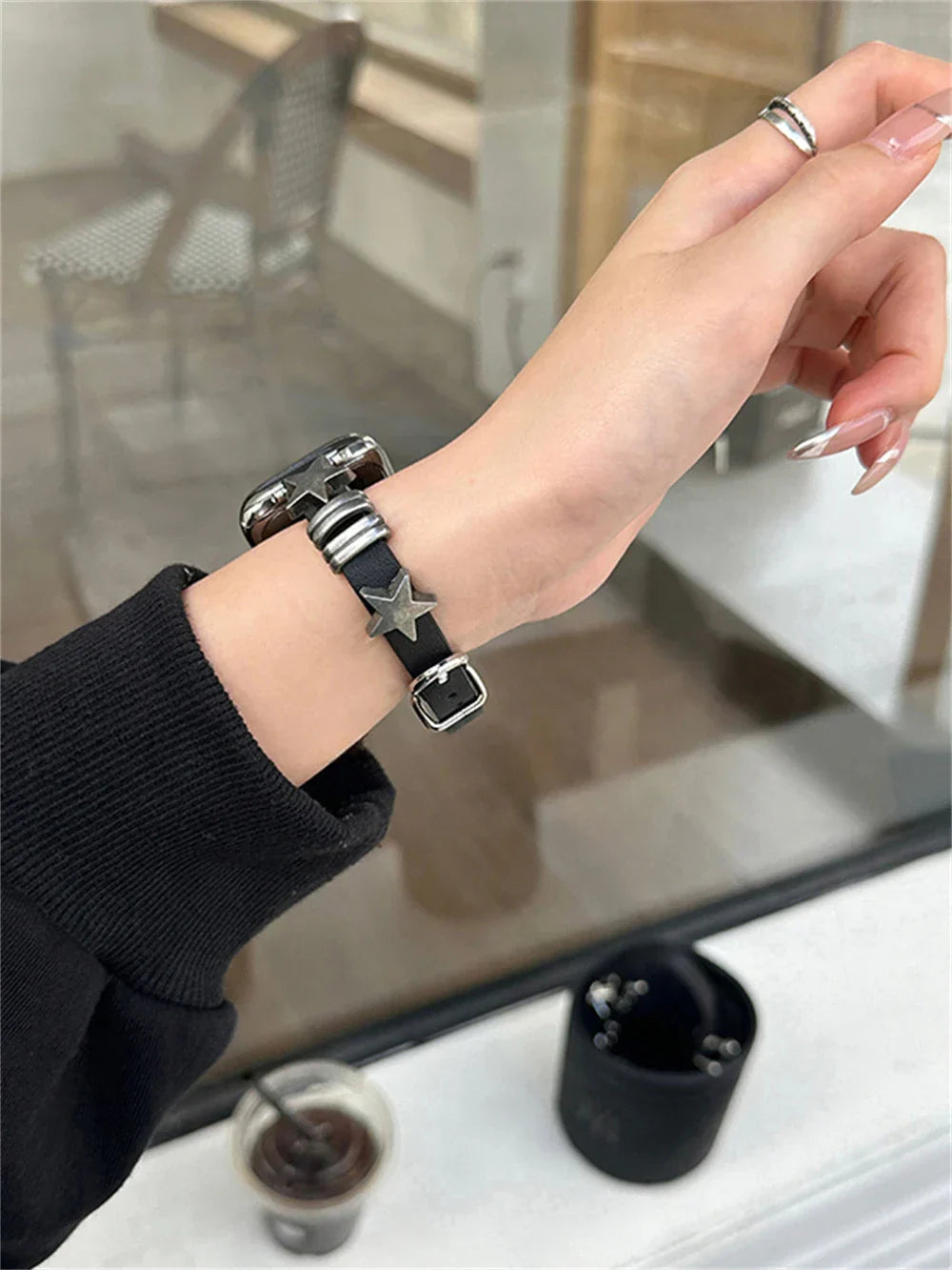 Vintage Leder Armband For Apple Uhr – Ansicht 4