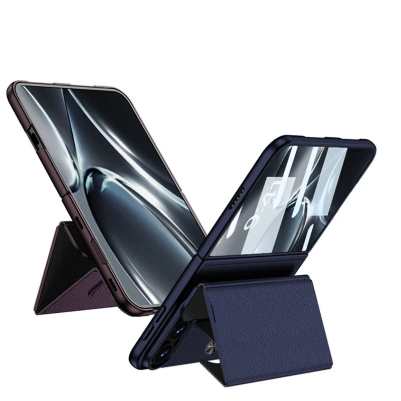 Luxury 2-in-1 Flip Cover with Screen Protector for iPhone Duo