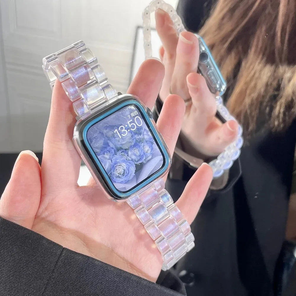 Resin Rainbow Armband for Apple Uhr Series – Ansicht 4
