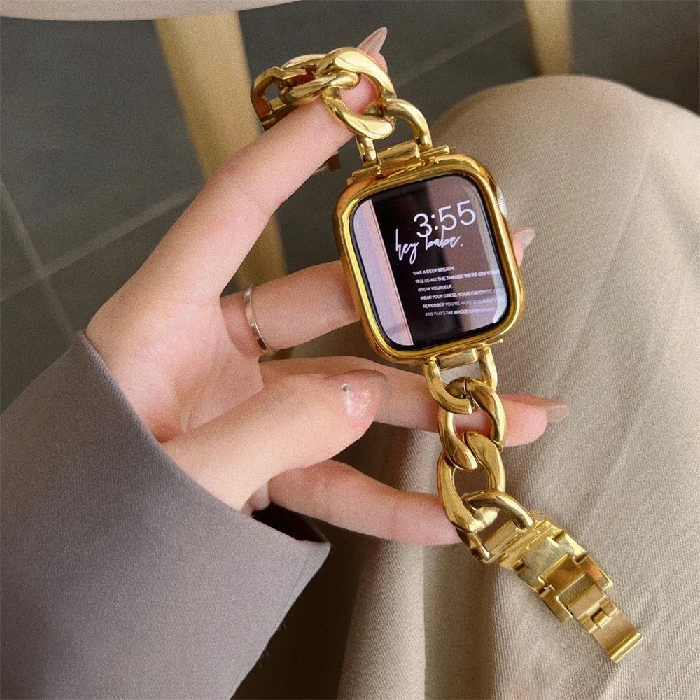 Luxuriös Gold Armband For Apple Uhr – Ansicht 5