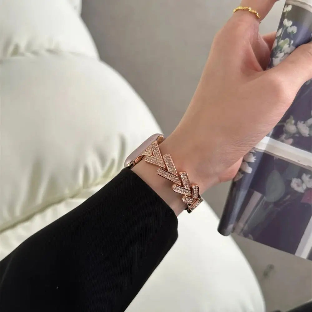 Luxuriös Diamond Armband For Apple Uhr – Ansicht 4