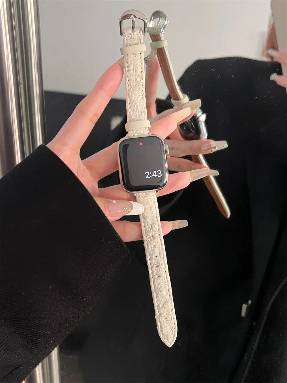 Slim Leather Strap For Apple Watch