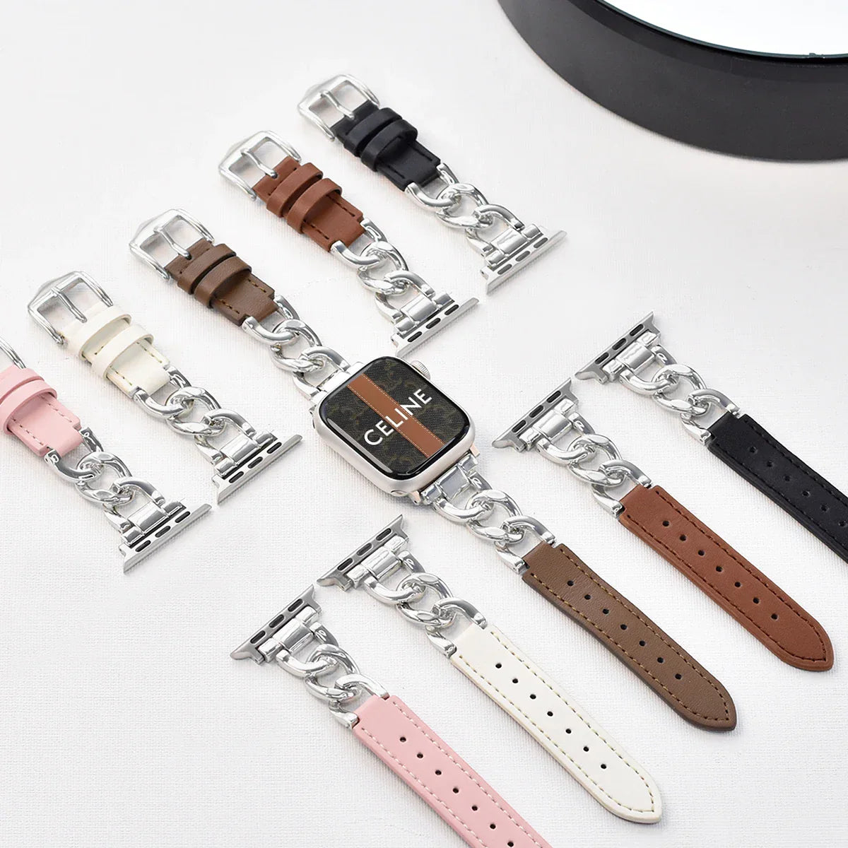 Metal Leder Armband For Apple Uhr – Ansicht 5