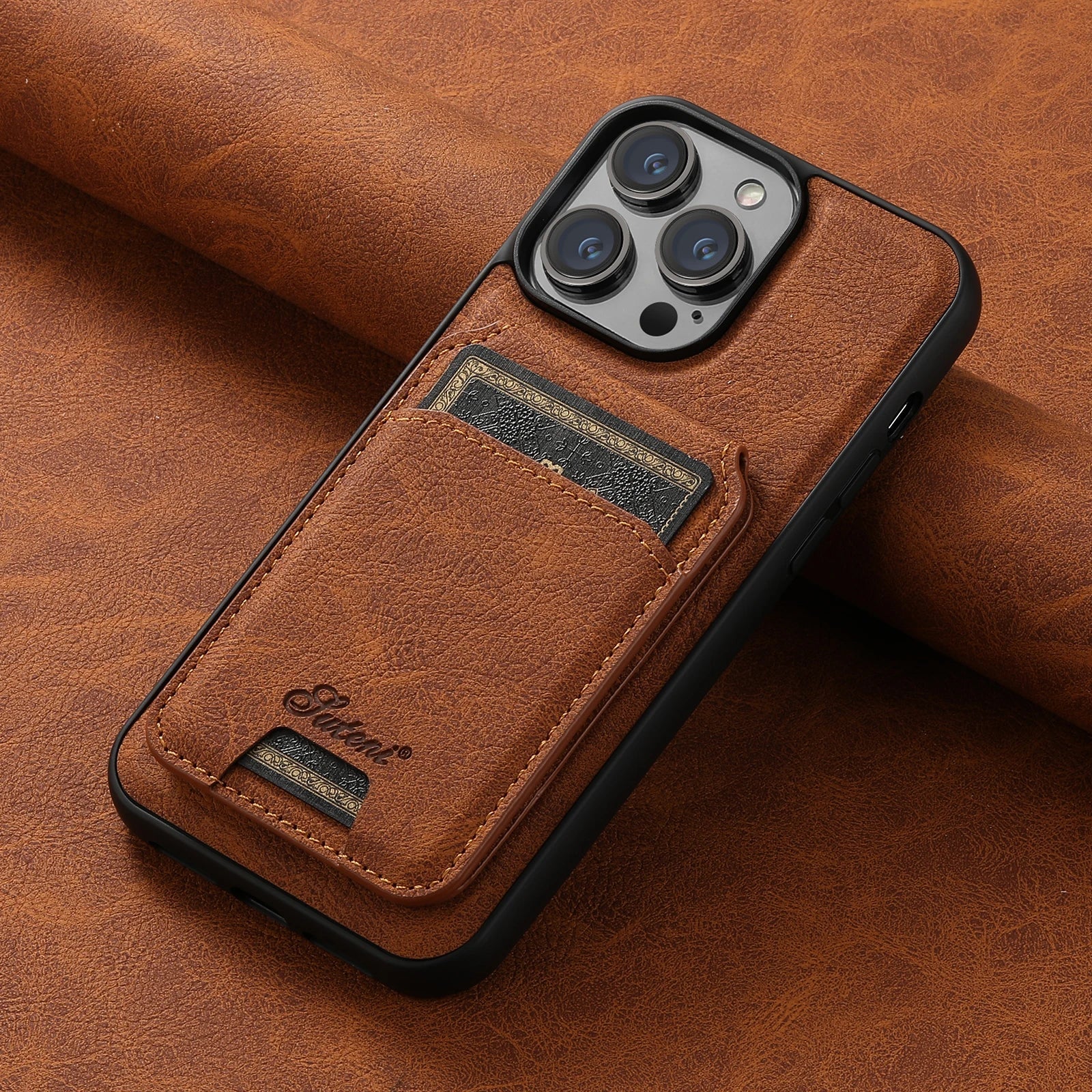 Leather Magnetic Case with Wallet For iPhone Series