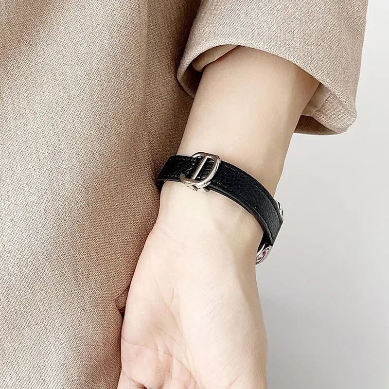 Leder Slim Armband For Apple Uhr – Ansicht 6