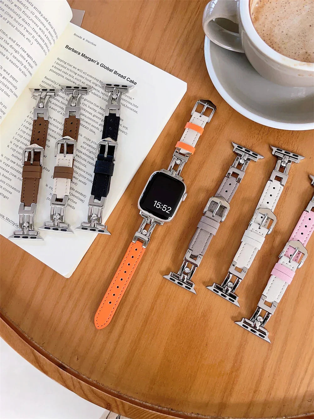 Diamonds Leder Armband For Apple Uhr – Ansicht 5